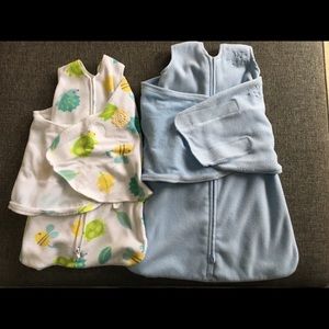 2 Halo Fleece Swaddle Sleep sacks